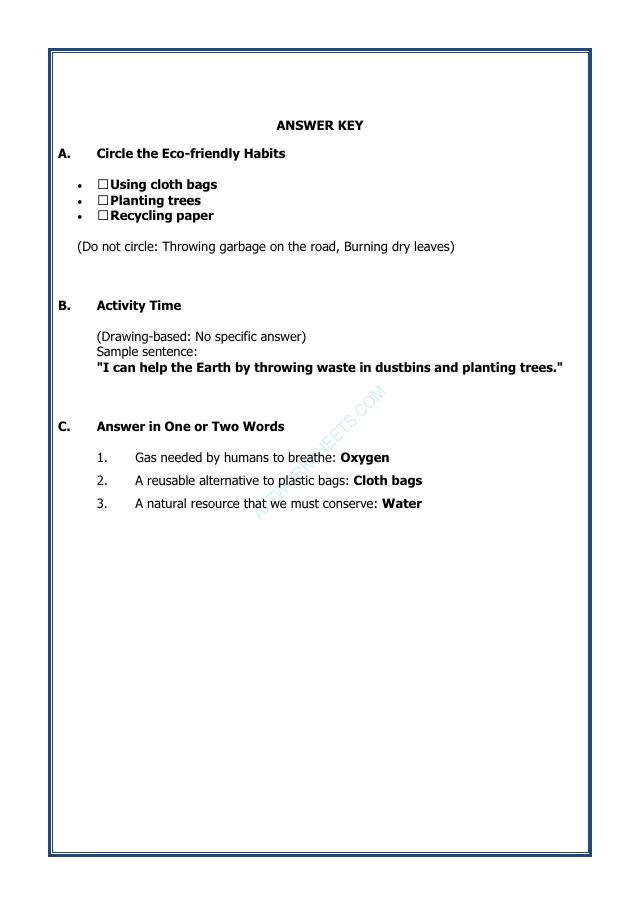 A2ZWorksheets:Science-Environment And Our Surroundings-Protecting Our Environment