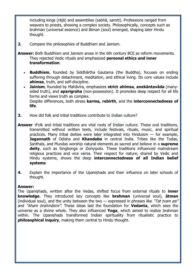 A2ZWorksheets:General Awareness-India and Its Neighbouring Countries-India's Cultural Roots
