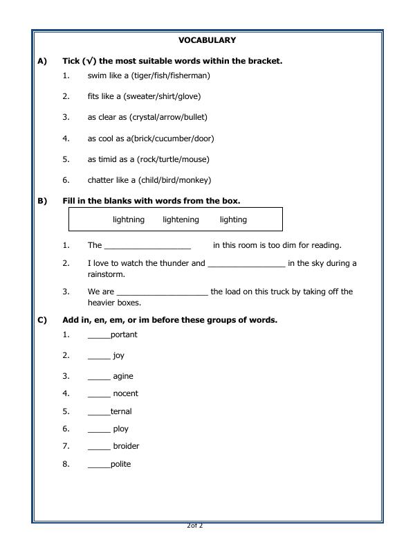 A2ZWorksheets:English-Reading-Comprehension Passage-02