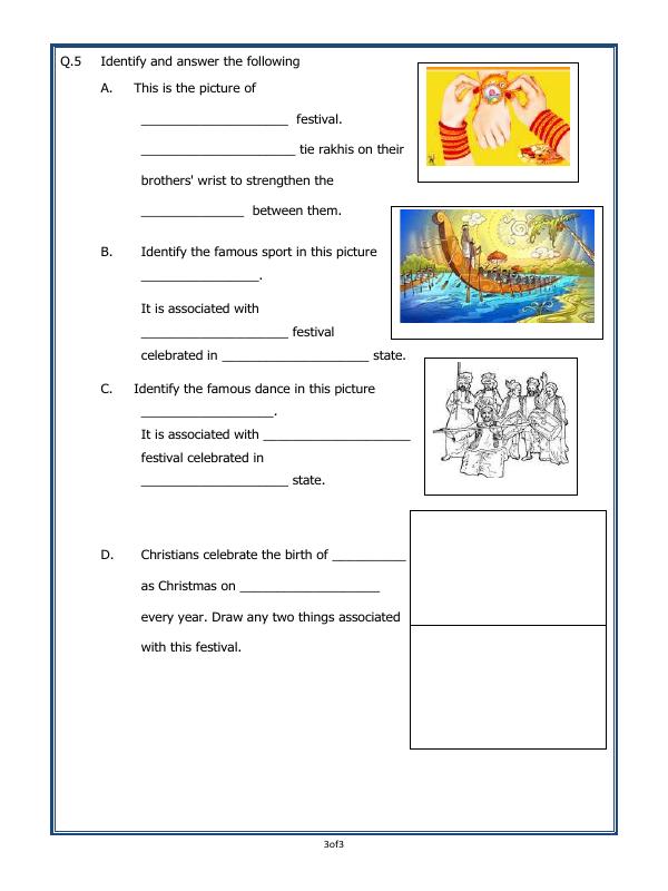 A2ZWorksheets:General Awareness-Culture and Tradition-Culture And Tradition