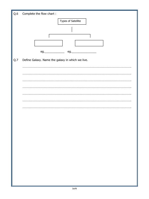 A2ZWorksheets:General Awareness-Solar System and Our Universe-Universe