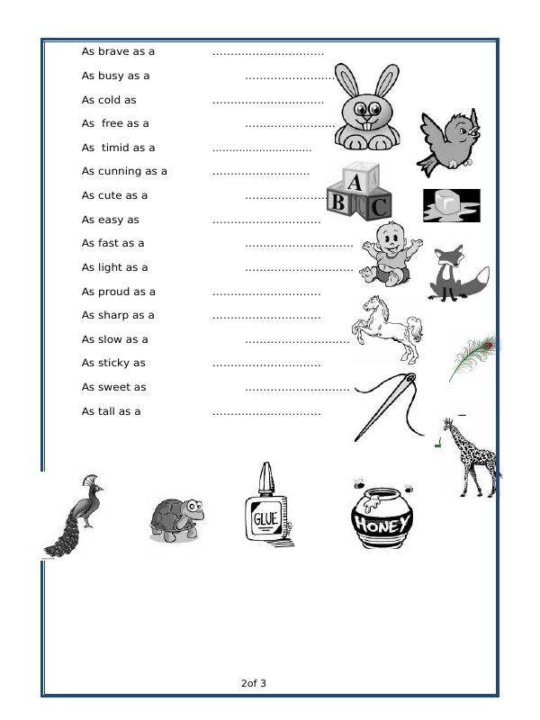A2ZWorksheets:English-Grammar-Similes