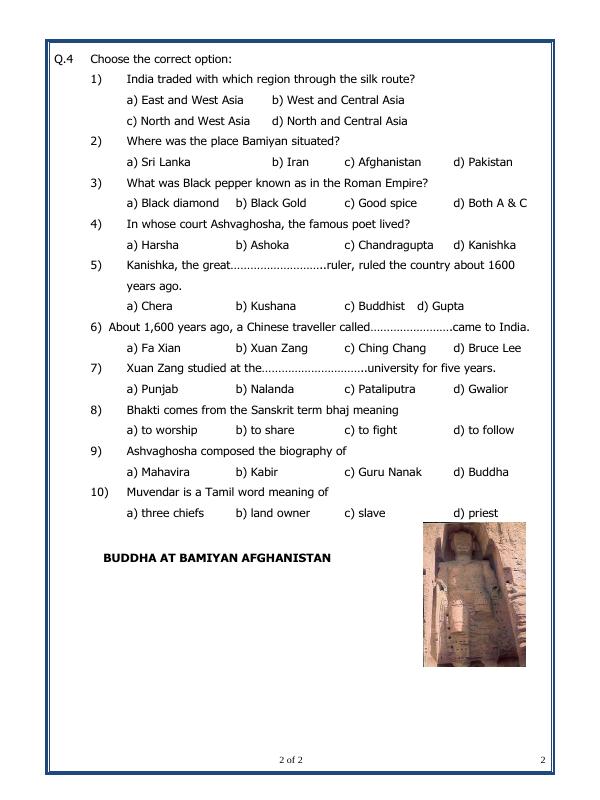 A2ZWorksheets:General Awareness-Our History and Heritage-Traders, King And Pilgrims