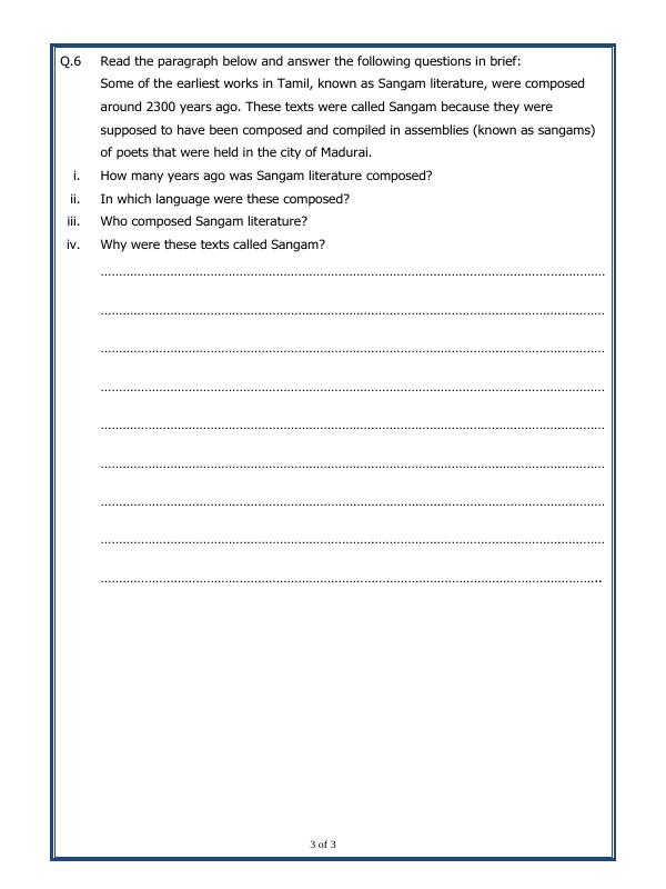 A2ZWorksheets:General Awareness-Our History and Heritage-Vital Village, Thriving Towns
