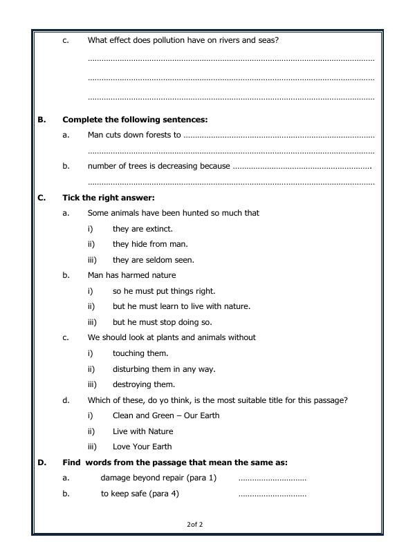 A2ZWorksheets:English-Reading-Comprehension Passage-09