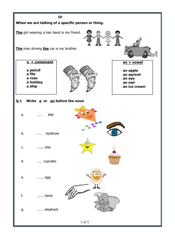 A2ZWorksheets:English-Grammar-Articles