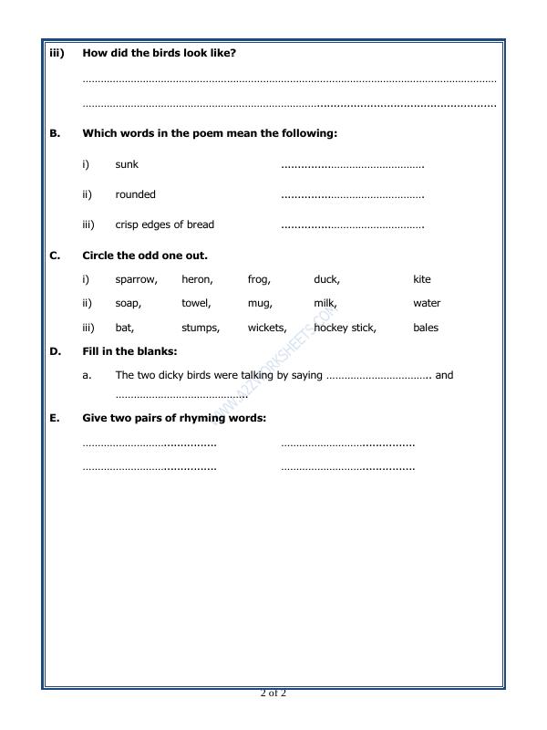 A2ZWorksheets:English-Reading-Comprehension Passage-07