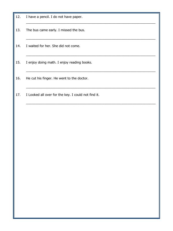 A2ZWorksheets:English-Grammar-Conjunctions