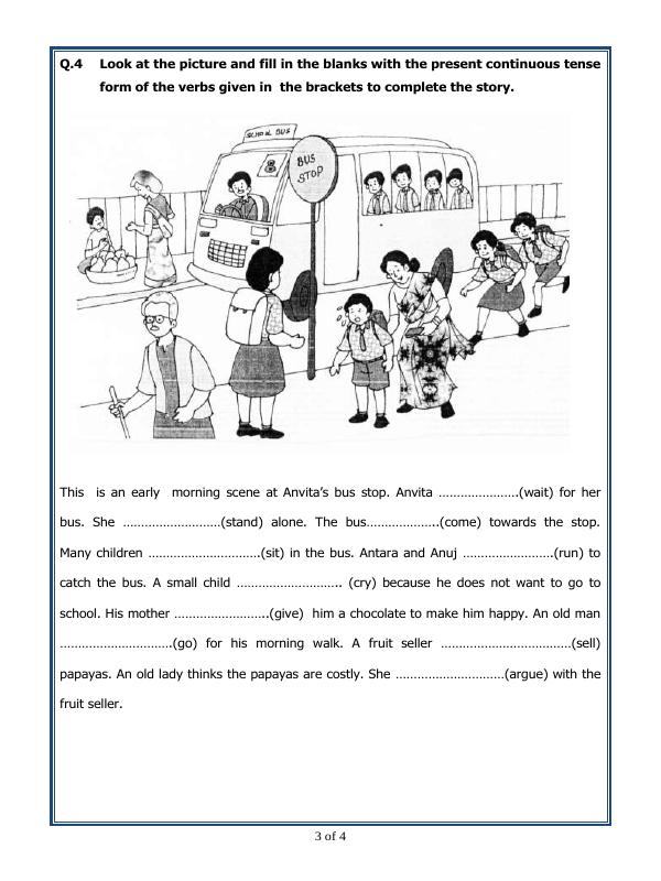 A2ZWorksheets:English-Grammar-Present Continuous Tense