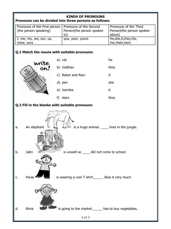 A2ZWorksheets:English-Grammar-Pronouns